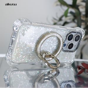 Vente en gros d'étuis de téléphone en nacre, étui de téléphone personnalisé en TPU mat, coque naturelle magnétique pour iPhone 16 15 14 13 Pro Max - Product Image 6