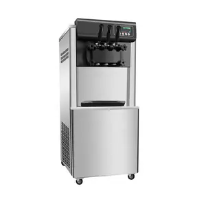 Iş için buzdolabında ekipman Gelato dondurma yapma makinesi ticari dondurma makinesi