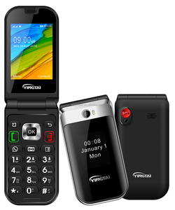 Téléphones mobiles à clapet pour personnes âgées <span class=keywords><strong>avec</strong></span> double écran 4G, Android, GPS, WIFI, <span class=keywords><strong>SOS</strong></span> - Product Image 6