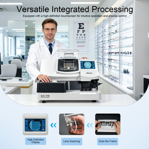 Máquina Biseladora de Lentes Automática sin Patrón Óptico Aist Optics ALE-1700 con Escáner 3D Integrado y Trazador de Monturas para Ópticas - Product Image 4