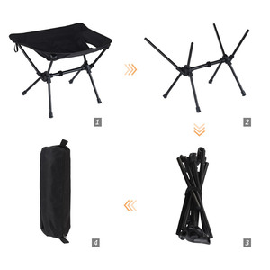 Silla Plegable de Aluminio Ultraligera Portátil para Exteriores, Ideal para Picnic, Senderismo y Pesca - Product Image 3