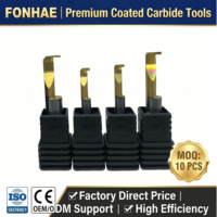 Outil de rainurage interne en carbure à bord lisse, micro-fraise rectifiée cinq axes, outil de coupe durable pour tour CNC, version gauche, OEM