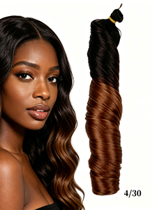 BELEZA 4/30 150g Spirale Bouclée Haute Température Fil Ombré Fibre Synthétique Tressage Crochet Extension de Cheveux pour Femmes Africaines - Product Image 1