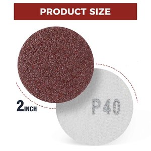 Satc 2 इंच हुक और लूप सैंडिंग डिस्क नो-होल सैंडपेपर 40-3000 # grratt sander के लिए पैड - Product Image 2