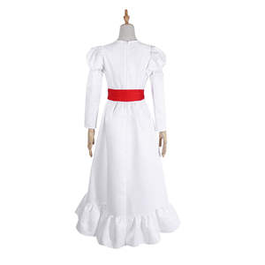Ecowalson Halloween Fille Halloween Robe Poupée Annabelle <span class=keywords><strong>Cosplay</strong></span> Costume pour Femmes Enfants Adulte Halloween Costume Horreur - Product Image 2