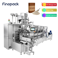 Machine d'emballage de farine en sacs en papier linéaire de 1 kg, machine de remplissage de sacs en papier pour farine