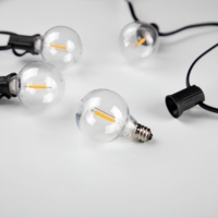 Guirlandes lumineuses LED G40 de 25 pieds, 50 pieds, 65 pieds, connectables, étanches, pour extérieur, avec prise US/EU