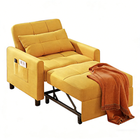 Sofá Cama Plegable Perfecto, Sofá Cama Individual Multifuncional, Diseño que Ahorra Espacio para Invitados, Asiento Convertible Moderno y Compacto