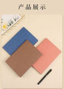Customized Promotional Leather Hardcover <b>Diary</b> Notebook Pen Gift Set Personalization Silk Screen Printing Paper Box Bag for - Product Image 2