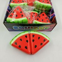 Jouet anti-stress en PU en forme de pastèque, amusant et à remontée lente, idéal pour les fêtes d'enfants et les cadeaux pour jeunes - Vente en gros