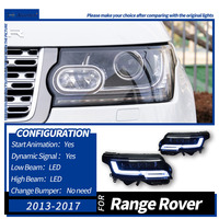 XUNBAI 即插即用 12V 25W 激光 LED 头灯 Range Rover Vogue L405 2013-2023 新款改款投影仪 DRL 直接安装升级