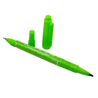 Маленькая двухсторонняя масляная ручка, 12 цветов, ручка для заметок, ручка для специальных этикеток, двухсторонняя ручка