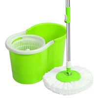 Mini Seau de Nettoyage de Sol avec Essoreuse, Balai Serpillère Microfibre Rotation 360 pour un Nettoyage Facile
