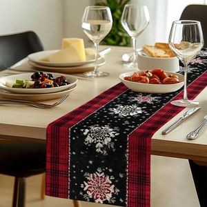 Cross-border Printed Woven Christmas <b>Table</b> Runner Festive Home Party Kitchen Dining <b>Table</b> Decoration <b>Cloth</b> Waterproof - Product Image 4