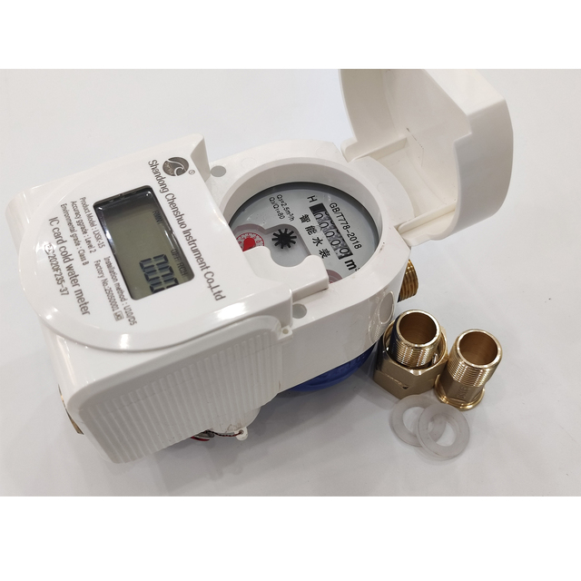 Digital Prepaid Smart Water Meter Model DN32 Internet Things Cast Iron Plastic IP68 Customizable Brass Material OEM ISO CE