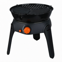 Réchaud à gaz portable multifonctionnel 2200W en acier, pliable, coupe-vent, pour camping individuel et pique-nique en extérieur, compatible propane/butane, simple à utiliser