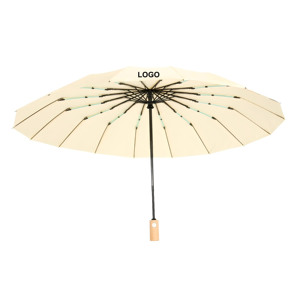Parapluie automatique extra renforcé pour femme, 16 baleines, épaissi et résistant au vent, avec protection UV, imperméable pour le soleil - Product Image 1
