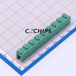 KH-ZBF3000R-9P-7.62G Plug-in Terminal Block Through hole Component (THT),P=7.62mm Connector 7.62mm Green Right Angle Pin 9P - Product Image 2