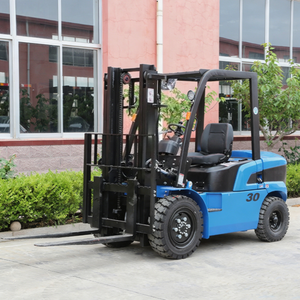 Forklift Diesel 3 Ton 3000kg Counterbalance Transmisi Otomatis/Hidrolik/Mekanis Berkualitas Tinggi Bersertifikasi CE - Product Image 2