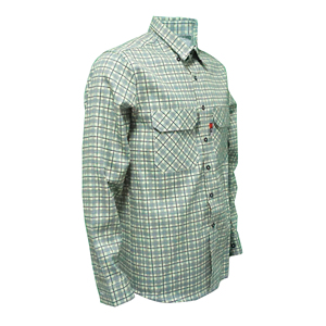 Camicia da Saldatore in Cotone Ignifugo Certificata NFPA2112, Abbigliamento da Lavoro Resistente alle Fiamme con Tasche Impermeabili sul Petto, Vendita all'Ingrosso - Product Image 3