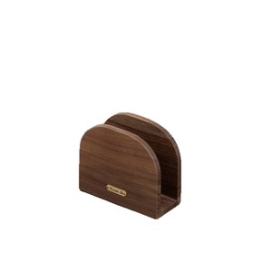 Solid Wood <b>Standing</b> Tissue Holder <b>Fan</b> Shaped Corner Natural Color Modern Minimalist Design For Restaurants Cafes - Product Image 5