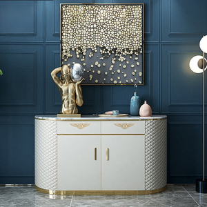 Credenza Moderna di Lusso in Acciaio Inossidabile Multifunzionale con Spazio di Archiviazione Personalizzabile per Sala da Pranzo, Soggiorno e Ingresso - Product Image 1