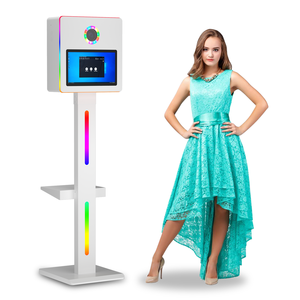 Caméra matrice blanche métal numérique Lcd Glam <span class=keywords><strong>Bot</strong></span> Dlsr Led en plein air Photobooth Dslr <span class=keywords><strong>Photo</strong></span> Booth Shell avec caméra Glam Filter - Product Image 1