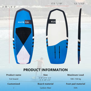 Ala de surf de carbono de 3'8''/4'2'' para Hydrofoil, Wing Foil, Water Play, Pumping, Tabla de surf Wingfoil, Efoil, Tabla de surf para Foil Fin Board - Product Image 3