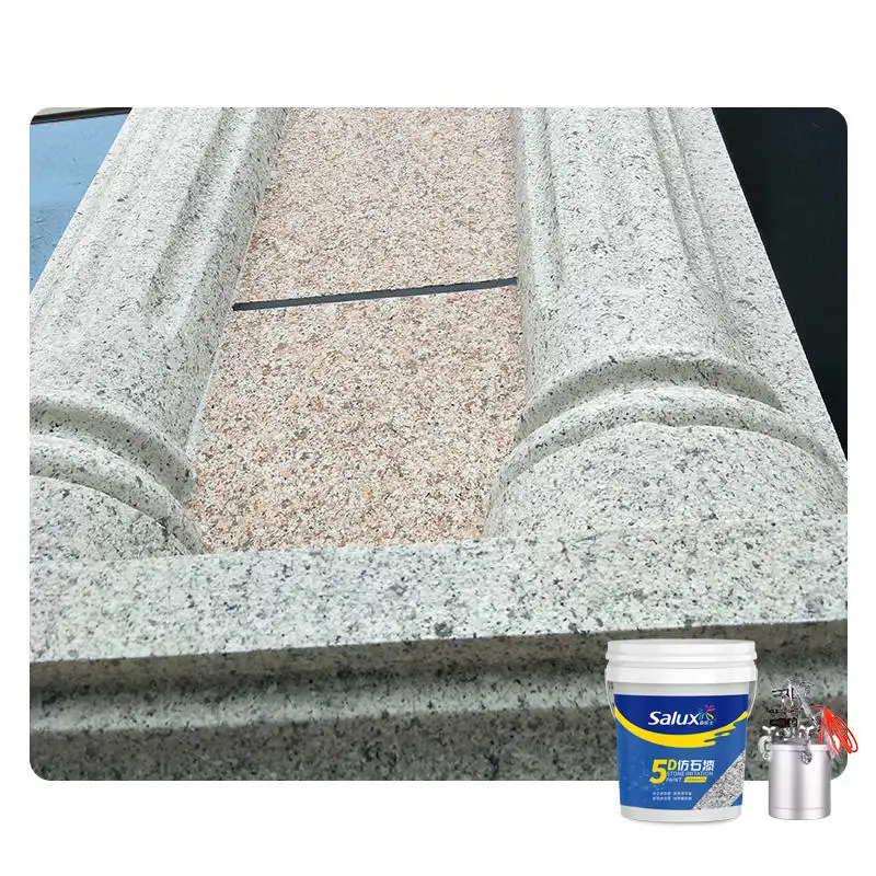 Outdoor House Marble Stone Coating Suppliers Weather Liquid Granite Imitation Faux Stone Texture Exterior Wall Paint