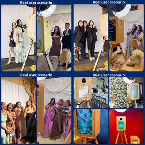 Machine Photobooth en Bois avec Écran Tactile 18,5 Pouces Double Face Style Rétro Compatible DSLR <span class=keywords><strong>MILC</strong></span> iPad Impression en Libre-Service pour Mariages - Product Image 6