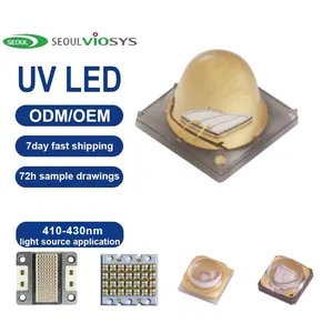 Seoul viosys ชิป LED UV สำหรับตรวจจับ415nm ฟลูออเรสเซนต์ SMD3535 420nm SVC UVA นำไดโอดชิป
