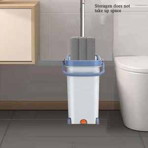 Imaxx 360 độ Microfiber lau phẳng với công suất lớn xô và bánh xe hộ gia đình làm sạch lau - Product Image 6