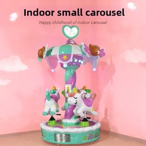 Multiplayer Coin-Operated Video Game Console Large Carousel for 3-6 People Children's Playground Equipment Urban City Theme - Product Image 3