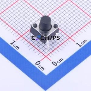 K2-6639DP-F3SW-04 Tactile Switch Through hole Component (THT)-4P,6x6mm Switch 1.8N Through Hole 6mm 6mm - Product Image 1