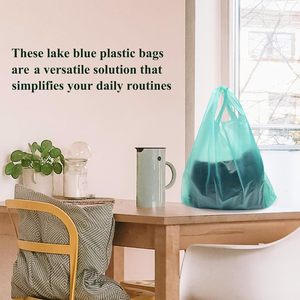 ถุงใส่เสื้อยืดพิมพ์โลโก้ ถุงพลาสติก PE พร้อมหูหิ้ว สำหรับร้านขายของชำและธุรกิจค้าปลีก - Product Image 2