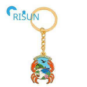 Llavero Personalizado de Metal con Diseño de Tortuga y Cangrejo de <span class=keywords><strong>Seychelles</strong></span>, Recuerdo de Playa, Verano, Naturaleza Marina, Aleación de Zinc con Protección UV, Llavero Moderno - Product Image 6