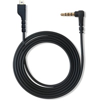 Cordon de câble audio auxiliaire de remplacement de 1.5m pour la gaine en PVC du casque Steelseries Arctis 3/5/7/Pro avec connecteur de 3.5mm