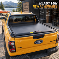 Couverture de benne de camion en alliage d'aluminium, couverture de benne rétractable, couverture de benne rigide enroulable pour F150 Ranger Hilux RAM 1500 D Max