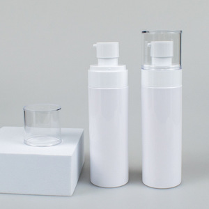 Botella de Plástico PET de 100 ml para Cosméticos, Color Blanco Premium, con Bomba Dosificadora, para Lociones Hidratantes, Tónicos Faciales y Cuidado de la <span class=keywords><strong>Piel</strong></span> - Product Image 2