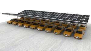 Dễ dàng cài đặt carporting Mount năng lượng mặt trời PV Kệ cấu trúc hệ thống không thấm nước carport - Product Image 6