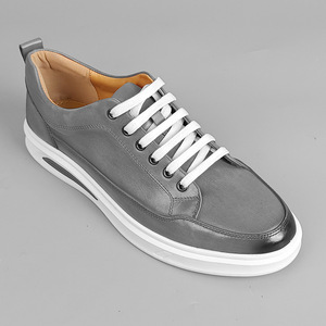 Chaussures de marche basses en cuir véritable marron, à lacets, confortables, avec logo imprimé en 3D pour un usage quotidien - Product Image 5