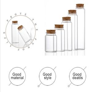 Bouteilles <span class=keywords><strong>en</strong></span> <span class=keywords><strong>verre</strong></span> borosilicate transparentes de différentes tailles pour décorations de fêtes, tubes <span class=keywords><strong>en</strong></span> <span class=keywords><strong>verre</strong></span>, pots à vœux, bouteilles à messages flottants avec bouchons <span class=keywords><strong>en</strong></span> liège - Product Image 4