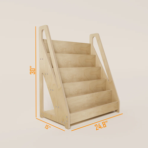 <span class=keywords><strong>Libreria</strong></span> <span class=keywords><strong>Montessori</strong></span> a 5 Ripiani dal Design Moderno per Bambini, Scaffale in <span class=keywords><strong>Legno</strong></span> per Libri, Organizer per Scuola, Soggiorno, Cucina e Camera da Letto - Product Image 6