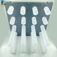 Ws2811 DMX512 LED RGB pixel columna de guía de luz cilíndrica Configuración de fuente de luz de punto LED El acrílico se utiliza principalmente para KTV
