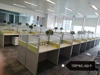 Meubles de bureau, bureau et chaise modulaires extensibles en bois moderne pour trois, quatre ou six personnes, avec écran de séparation
