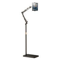 Support de téléphone flexible à col de cygne réglable à 360 degrés en alliage d'aluminium Jopree L10Pro pour iPad et mobile, utilisation sur lit et sol