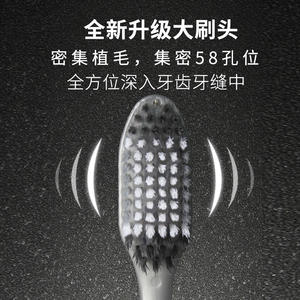 Brosses à dents de qualité supérieure pour adultes, usage domestique, tête de nettoyage en profondeur à 58 trous, poils doux à haute densité, emballage individuel premium - Product Image 5