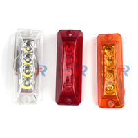 4 SMD LED Rectangulaire Camion Remorque Feu Arrière Clignotant Arrêt de Frein Arrière Flash Lampe 12V 24V Rouge Ambre Blanc Nouveau