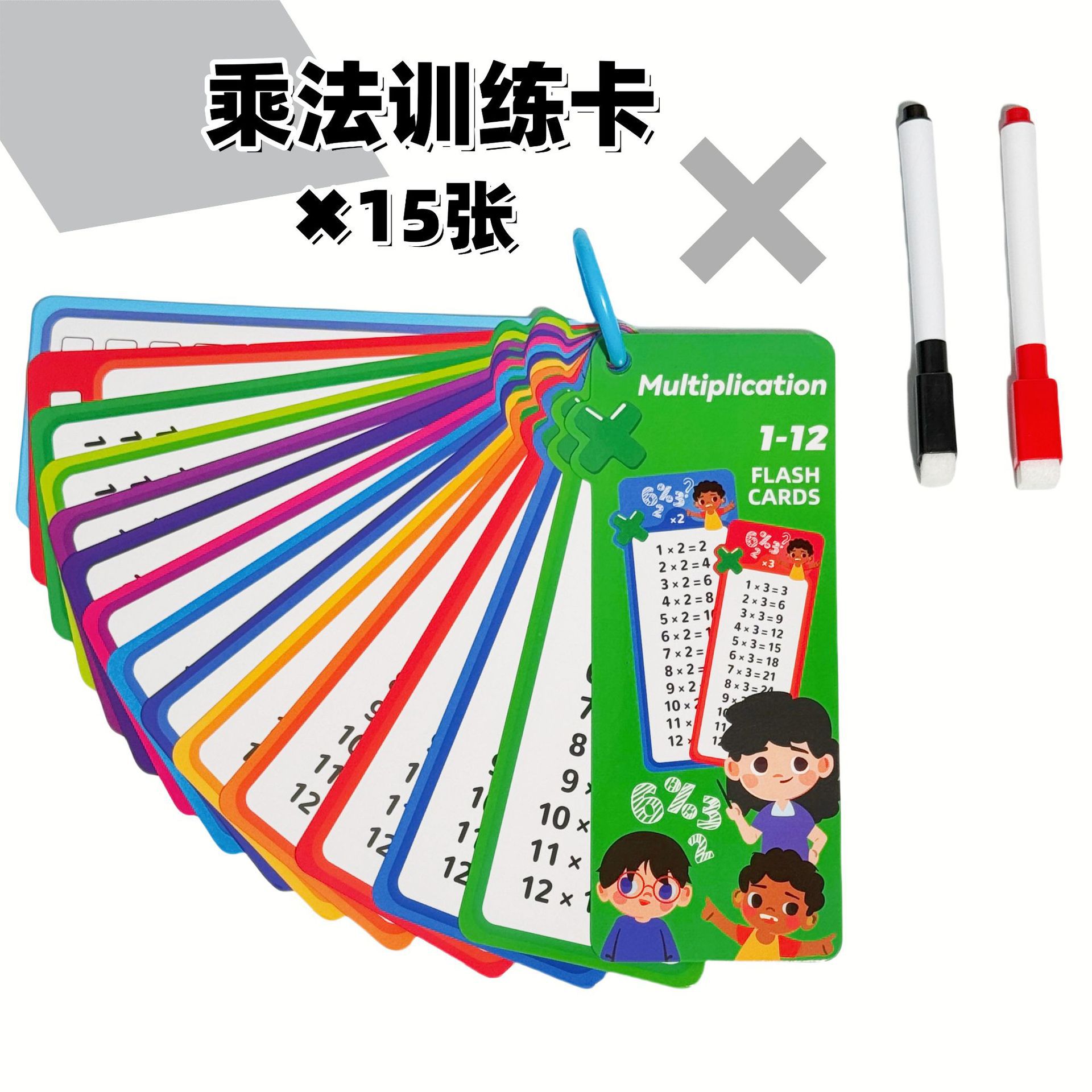 Multiplication practice cards