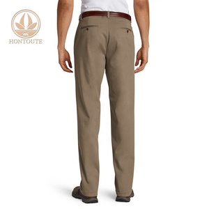 Venta al por mayor de encargo nuevo patrón Slim poliéster negocios caqui traje de pantalón para los hombres - Product Image 2